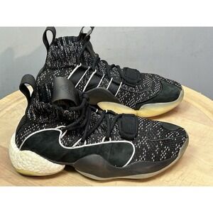 Adidas Crazy BYW LVL‎ 1 Mens 6.5 Black White DB2743 Boost Primeknit High Top